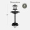 Best Choice Products Solar Outdoor Bird Bath Pedestal Fountain Garden Decoration w/ Fillable Planter Base
